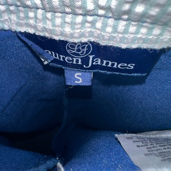 Lauren James blue high waisted shorts, size small - Picture 2 of 3